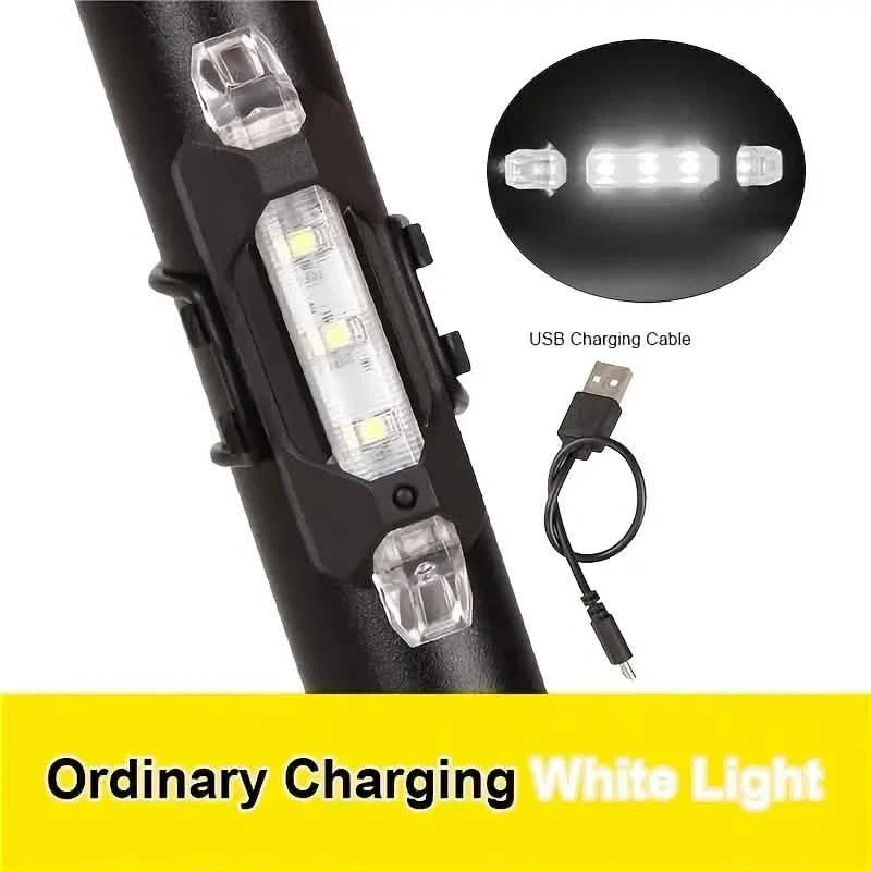 USB Rechargeable LED Bike Tail Light - 4 Flashing Modes For Safety And Visibility