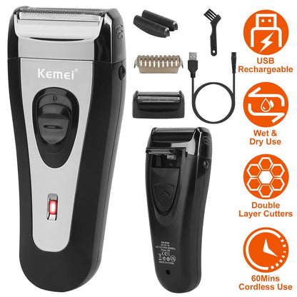 USB Rechargeable Men Electric Shaver