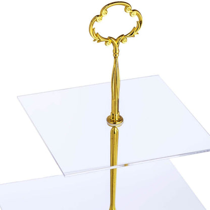 Utenlid 3-Tier Square Stacked Party Cupcake Stand