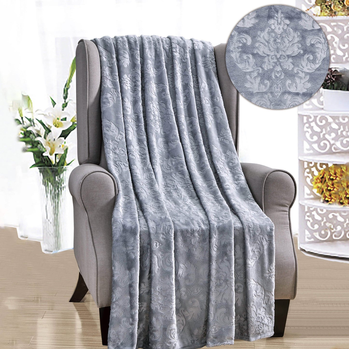 Versailles Throw Flannel Fleece Blanket