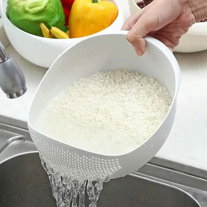 Versatile Rice Washing Basket