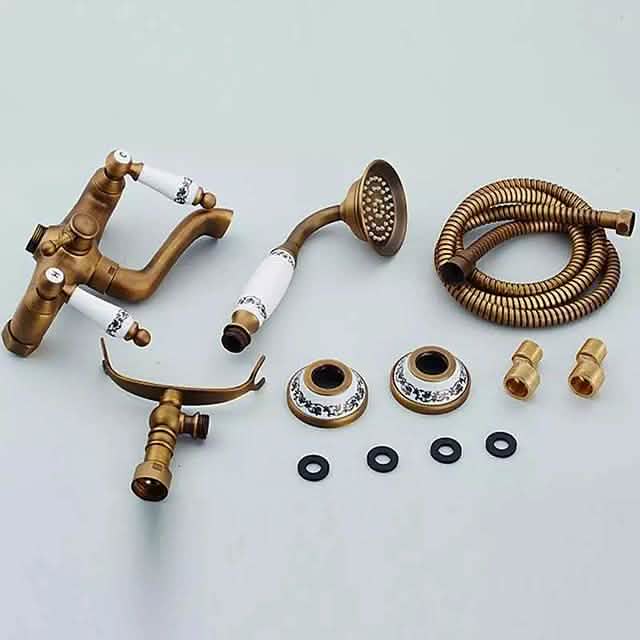 Vintage Style Rainfall Shower Faucet Set