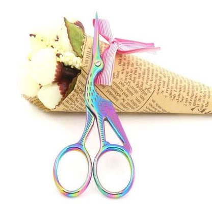 Vintage Style Stork Crane Scissors