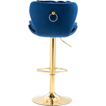 Vintage Swivel Velvet Bar Stools