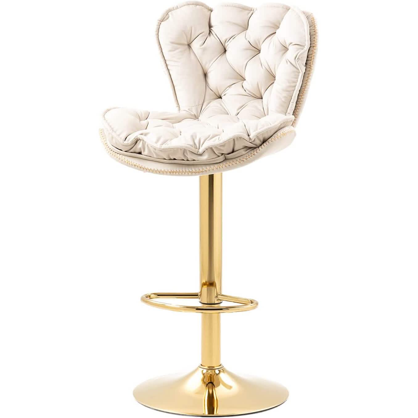 Vintage Swivel Velvet Bar Stools
