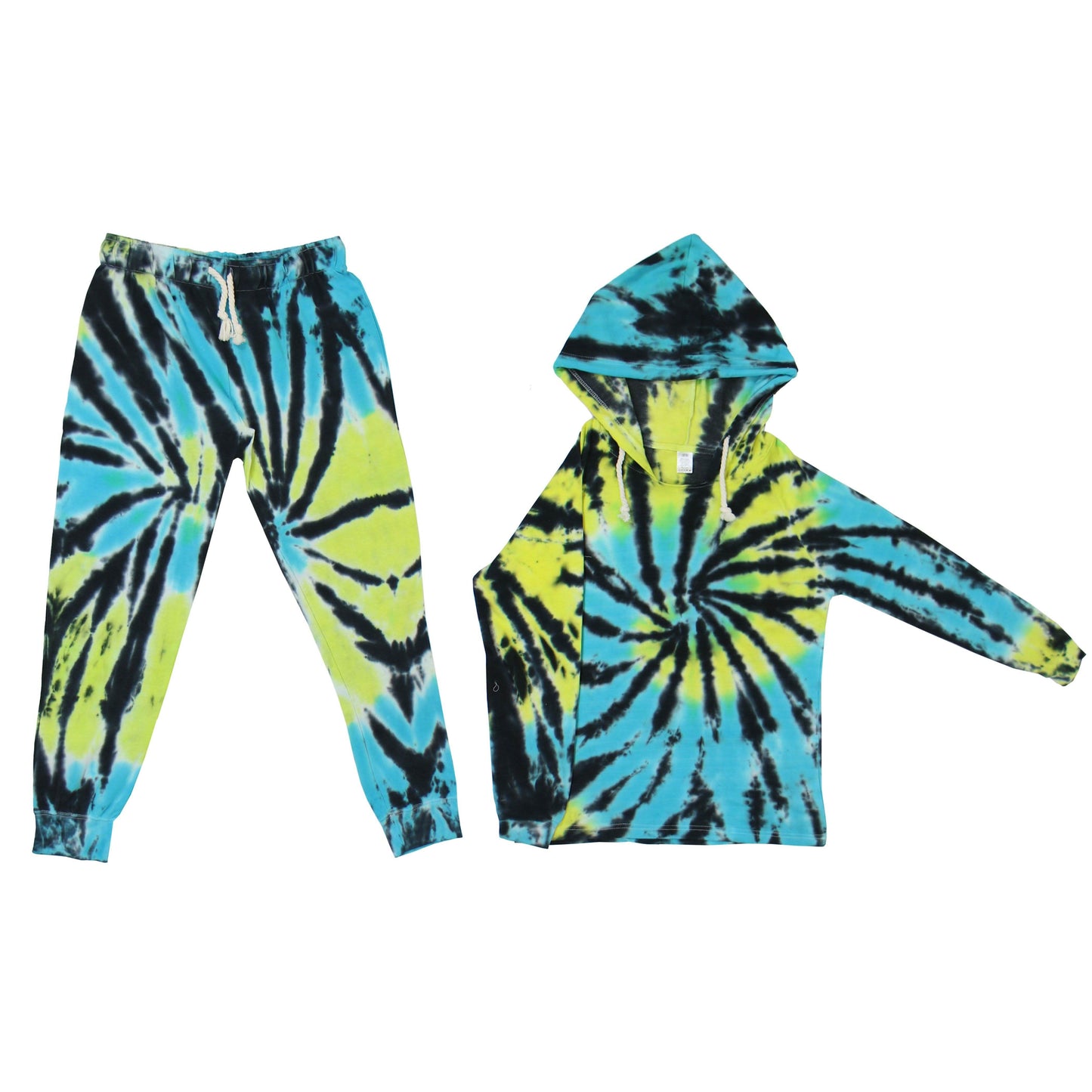 Vintage Tie-Dye Hoodie and Jogger Sets
