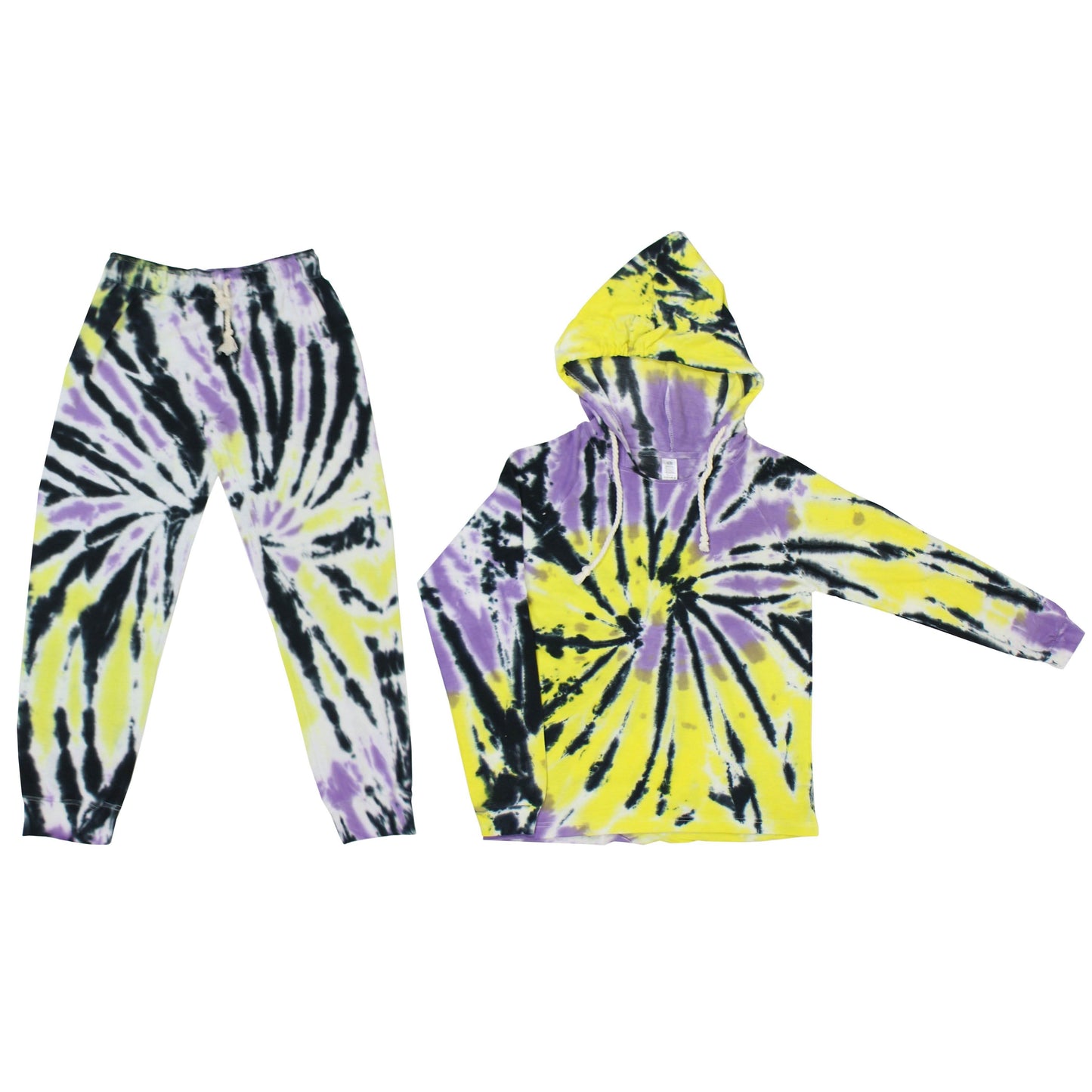 Vintage Tie-Dye Hoodie and Jogger Sets