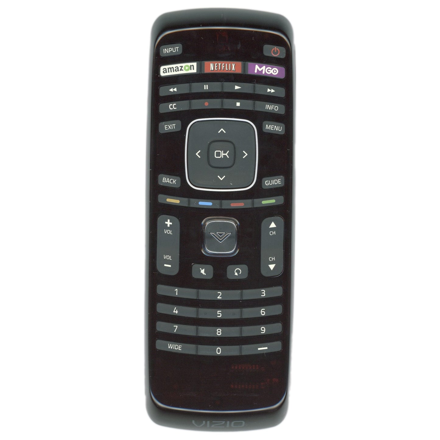 Vizio XRT112 TV Remote Control | IR | Amazon | Netflix | Mgo - 098003061010