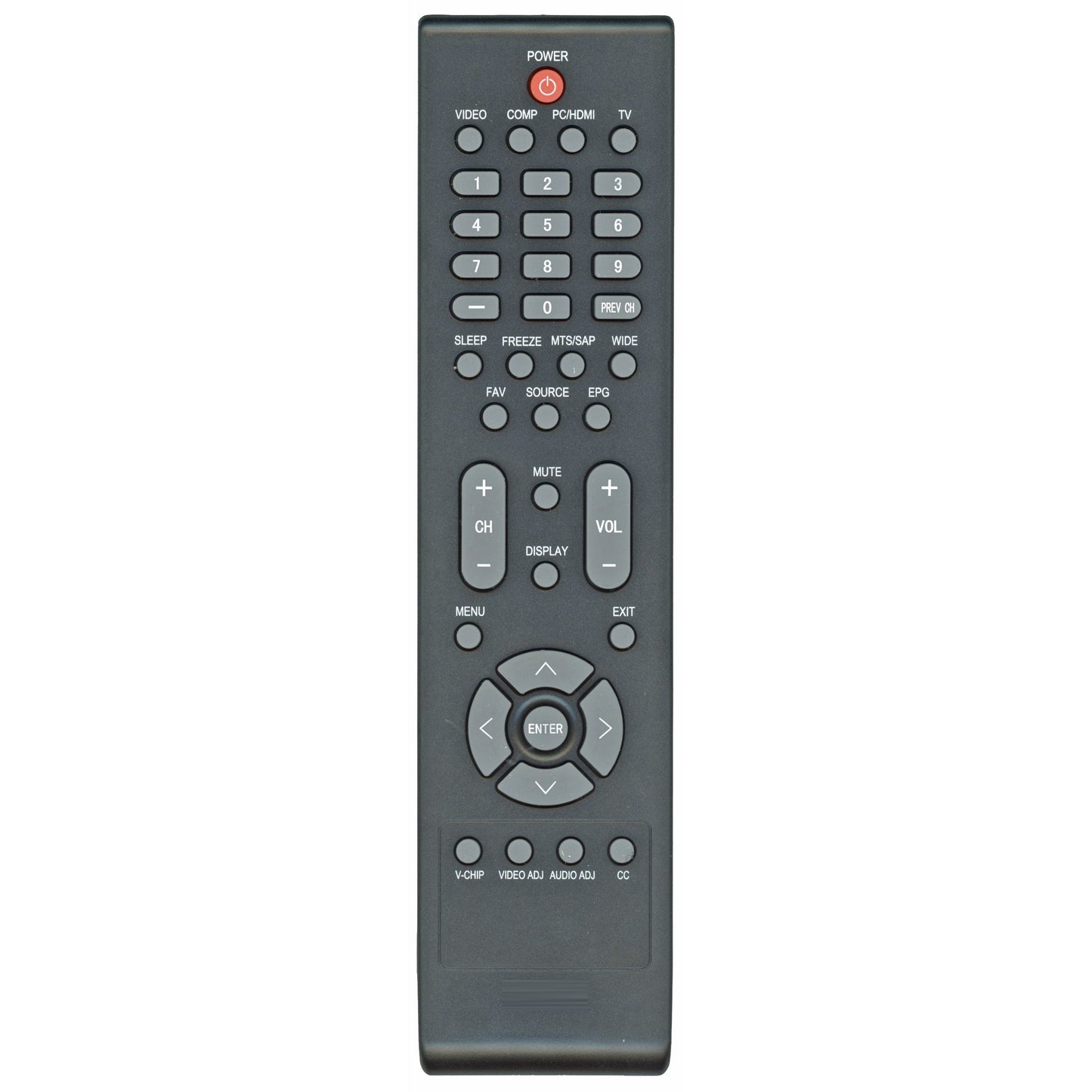 Vizio VR6 TV Remote Control - 098GRABD3NEVZC