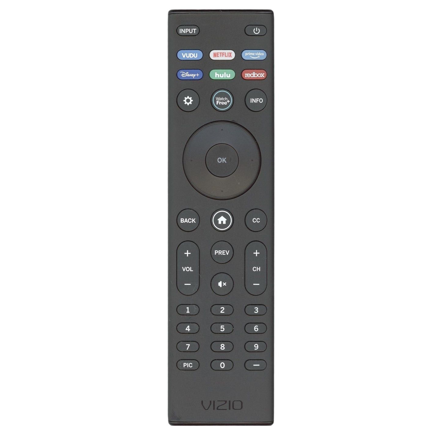 Vizio XRT140 Smartcast TV Remote Control - Vudu, Netflix, Prime, Disney +, Hulu, RedBox - 398GR15BEVZY0000KI