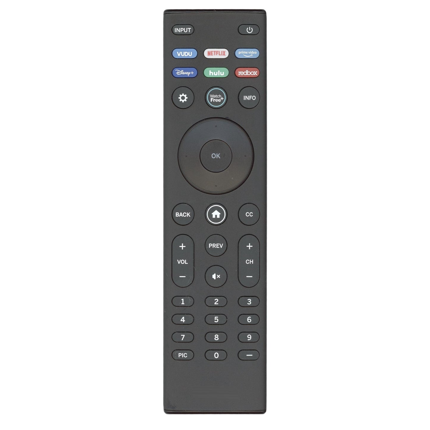 Vizio XRT140 Smartcast TV Remote Control - Vudu, Netflix, Prime, Disney +, Hulu, RedBox - 398GR15BEVZY0000KI