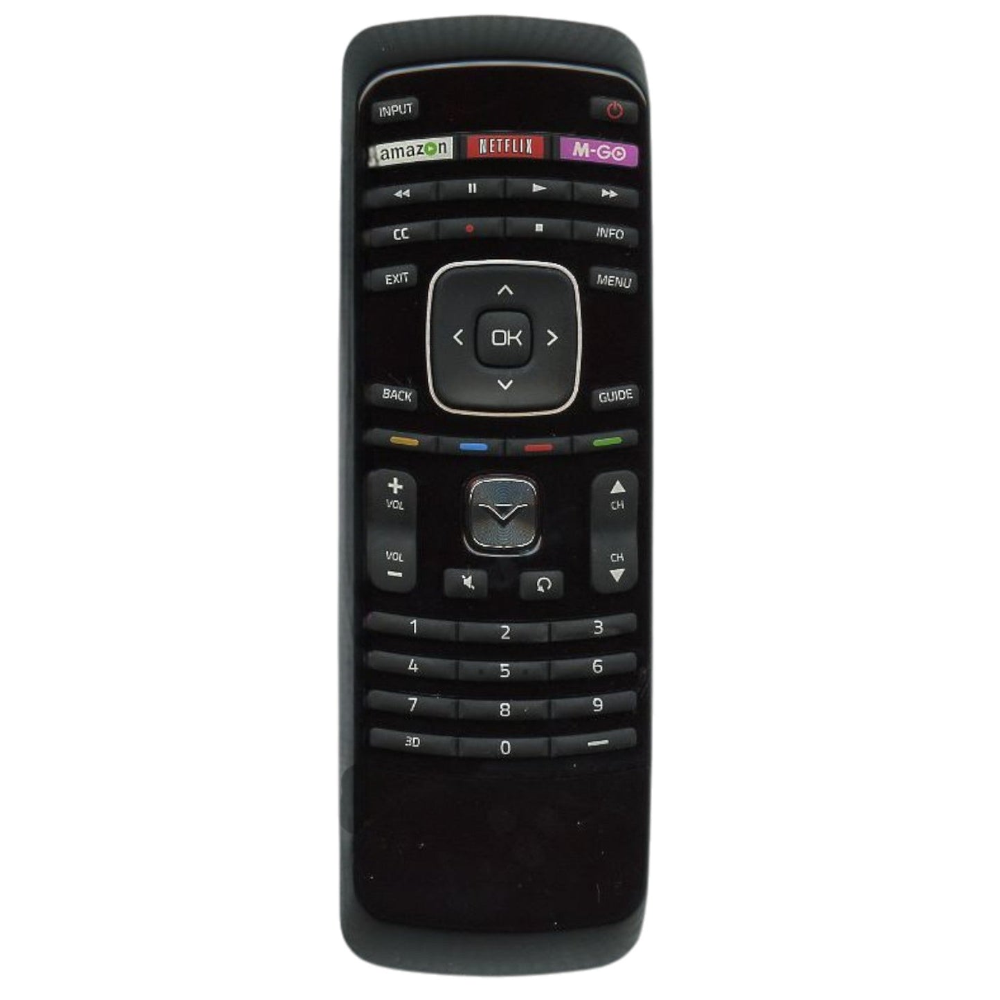Vizio XRT303 Qwerty Keyboard TV Remote Control - Amazon, Netflix, MGo - 98003061040