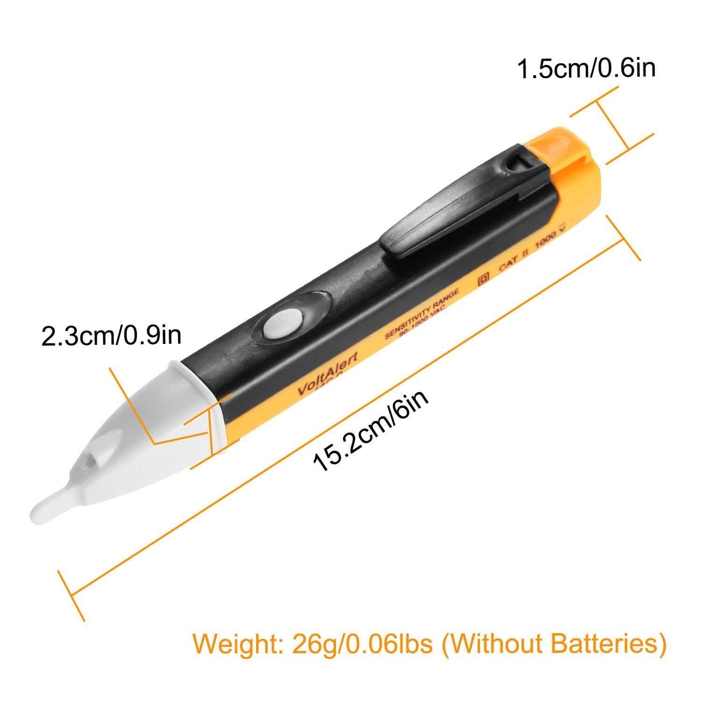 Voltage Tester Detector Pen Non-Contact with Flashlight