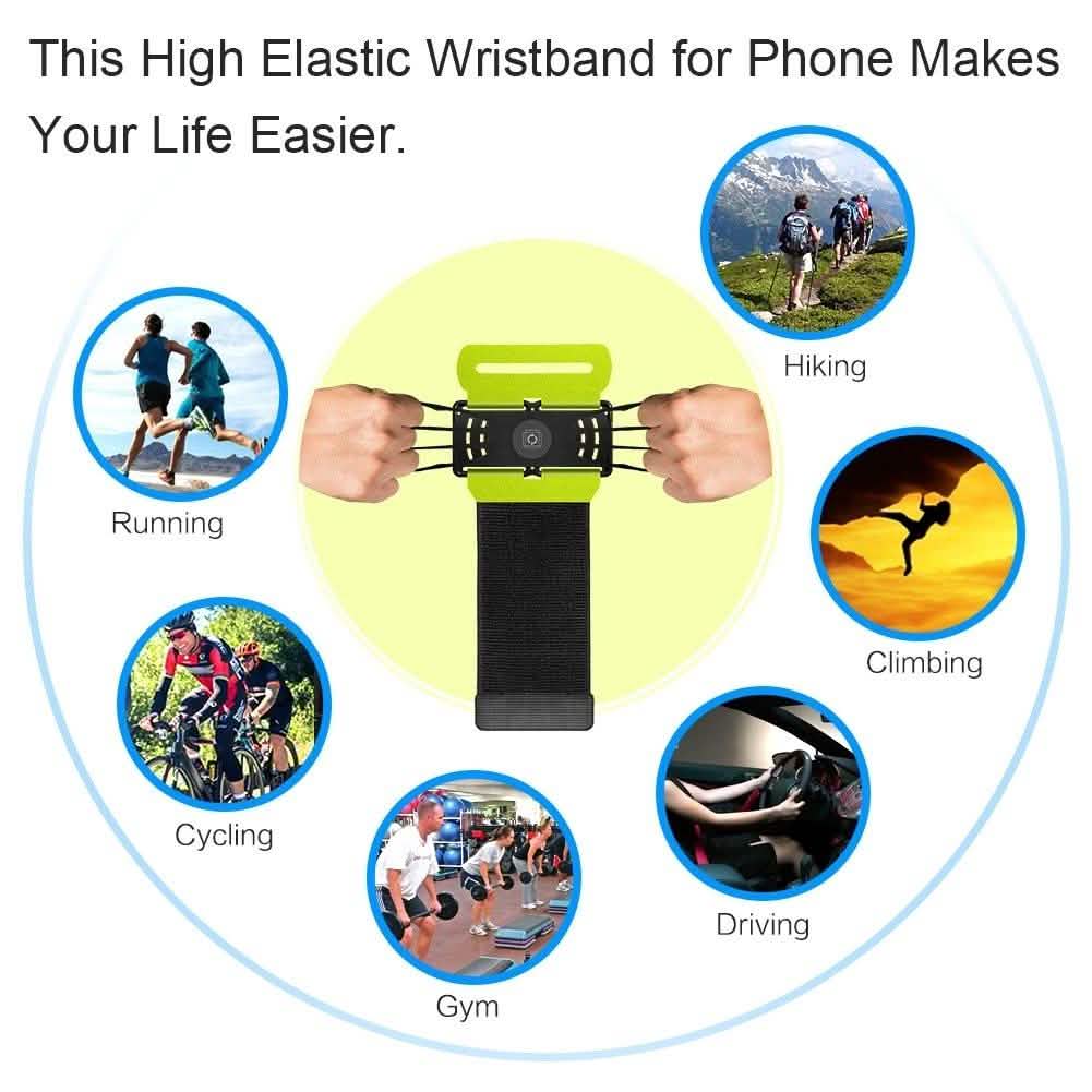 VUP Wristband Phone Holder, 180¬∞ Rotatable - Assorted Colors