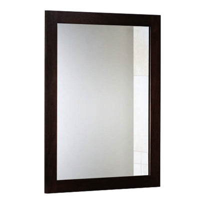 Wall Mount Mirror Wood-Like Frame Rectangle Modern Hanging Mirror