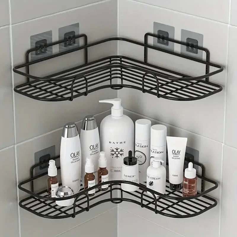 Wall-Mounted Storage For Toilet, Bathroom Shampoo Lotion Cosmetic Storage Rack