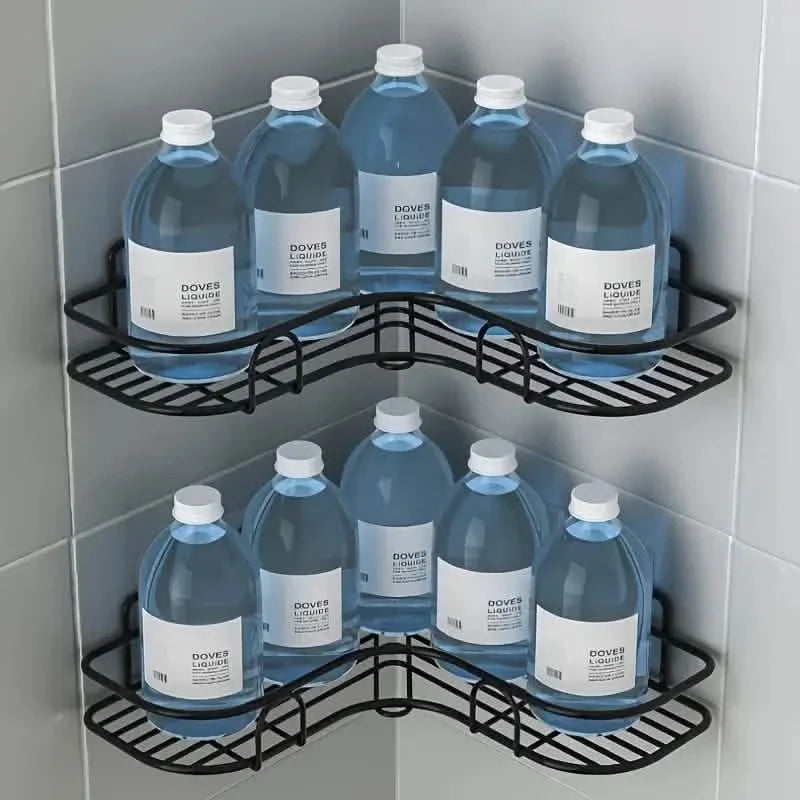 Wall-Mounted Storage For Toilet, Bathroom Shampoo Lotion Cosmetic Storage Rack