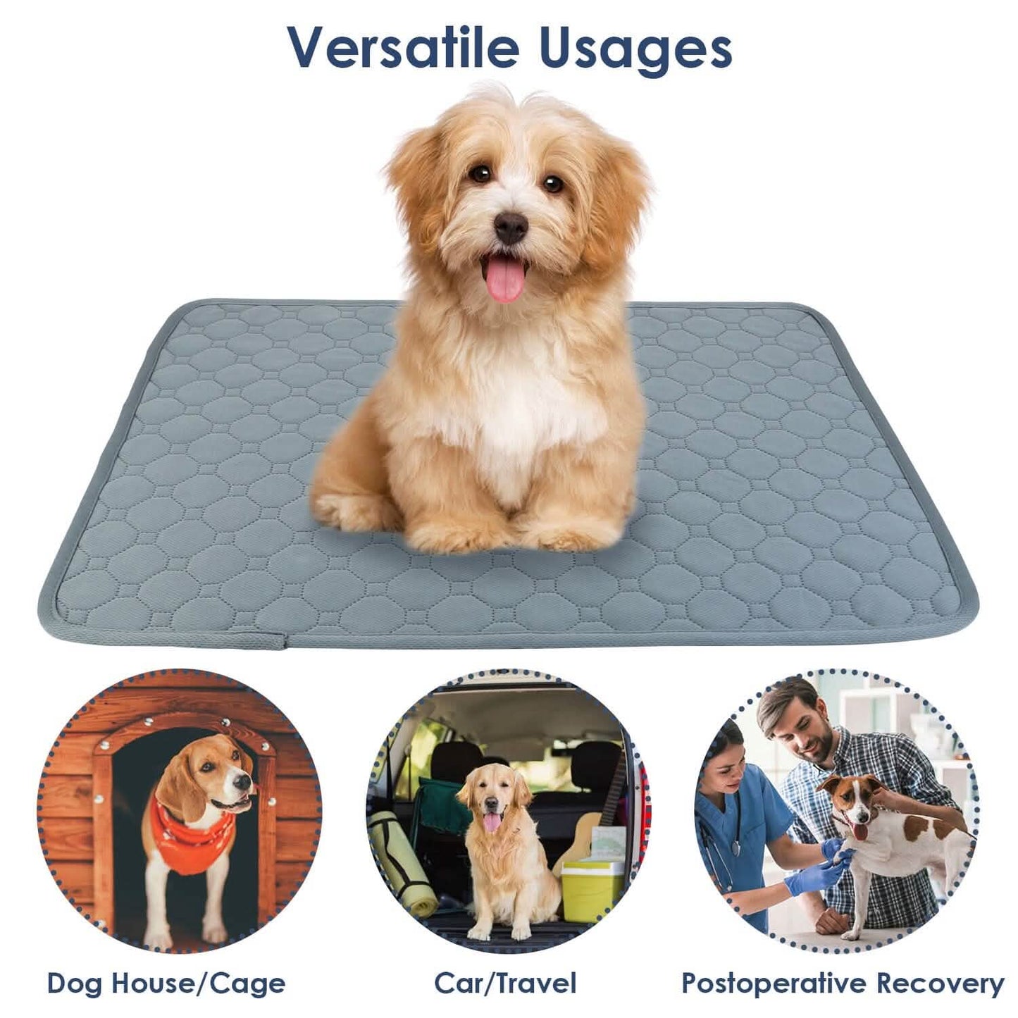 Washable Dog Pee Pad Reusable Puppy Potty Training Pads