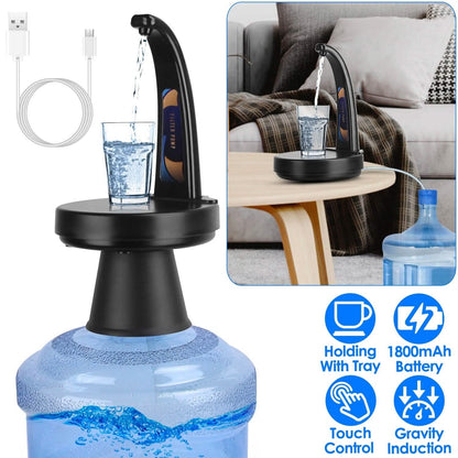 Water Bottle Dispenser USB Rechargeable Mini Water Jug for 1-5 Gallon Water Jugs