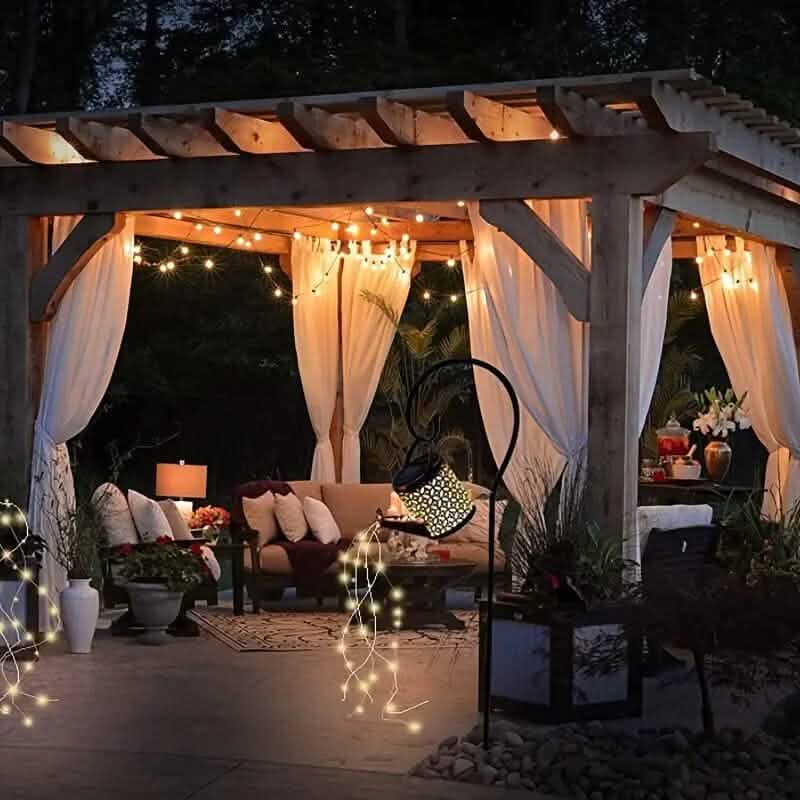 Waterproof Copper Solar Watering Can Light