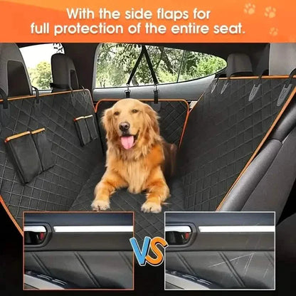 Waterproof Heavy-Duty Quilted Dog Seat Cover Hammock for Cars, Trucks, SUVs
