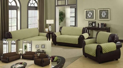 Waterproof Quilted Reversible Furniture Slipcover - Love Seat