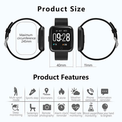 Waterproof Touch Screen Watch Heart Rate Sports Fitness Tracker