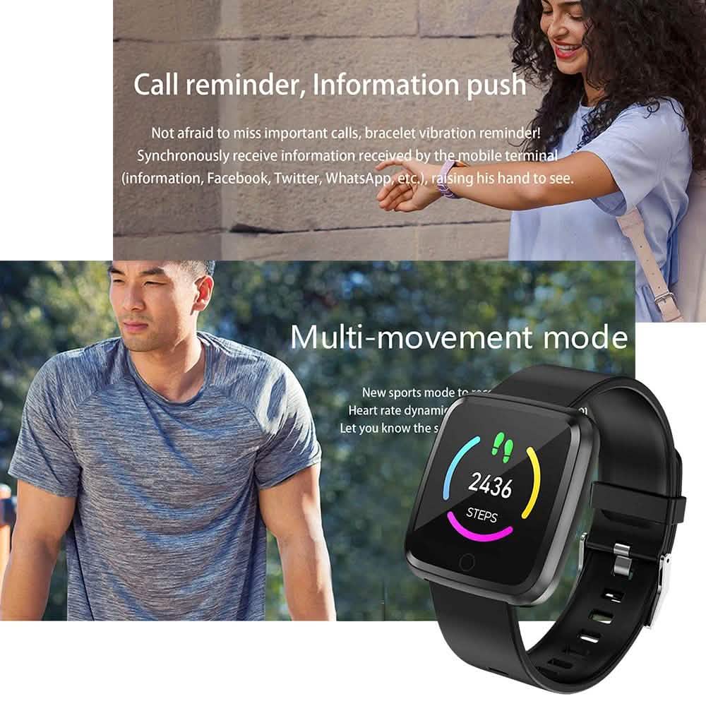 Waterproof Touch Screen Watch Heart Rate Sports Fitness Tracker