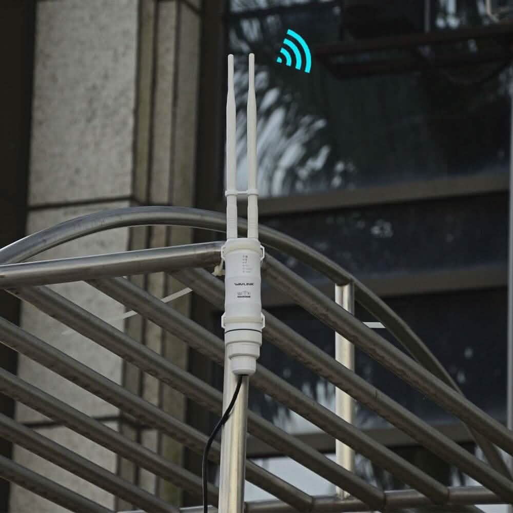 WAVLINK Outdoor WiFi Range Extender AC600 High Power Weatherproof Outdoor WiFi Extender  (Refurbished)