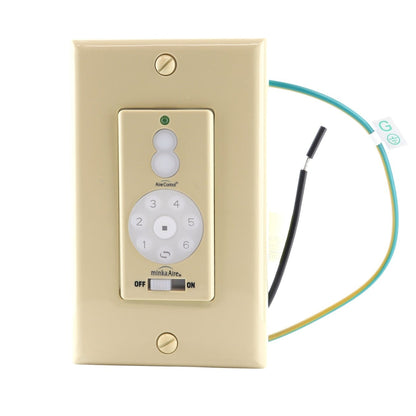 Minka Aire WC500 Wired Wall Plate Ceiling fan Remote Control | 6-Speed | For/Rev | Light Up/Down & Dimming - WC500
