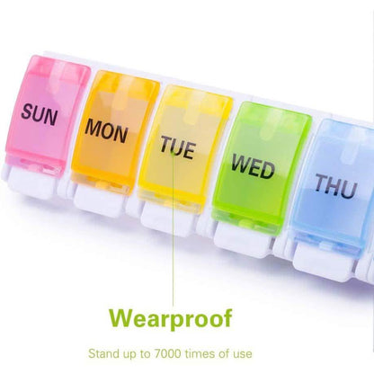 2-Pack: Weekly Pill Organizer Detachable, Sukuos Large Daily Pill Cases