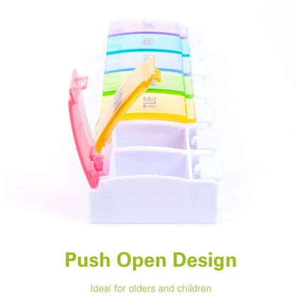 2-Pack: Weekly Pill Organizer Detachable, Sukuos Large Daily Pill Cases
