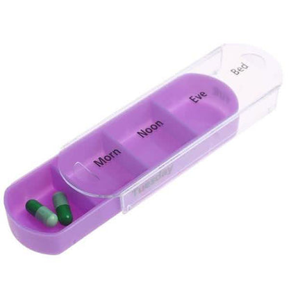 Weekly Pill Organizer Dispenser Box