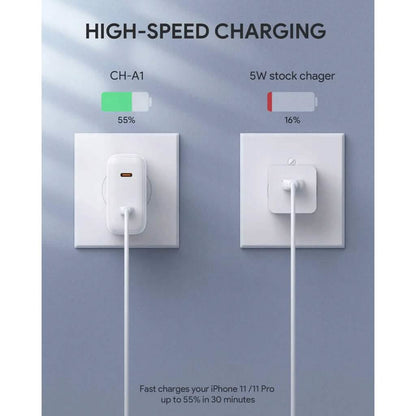 Wemiss 40W USB-C Wall Fast Charger with Foldable Plug
