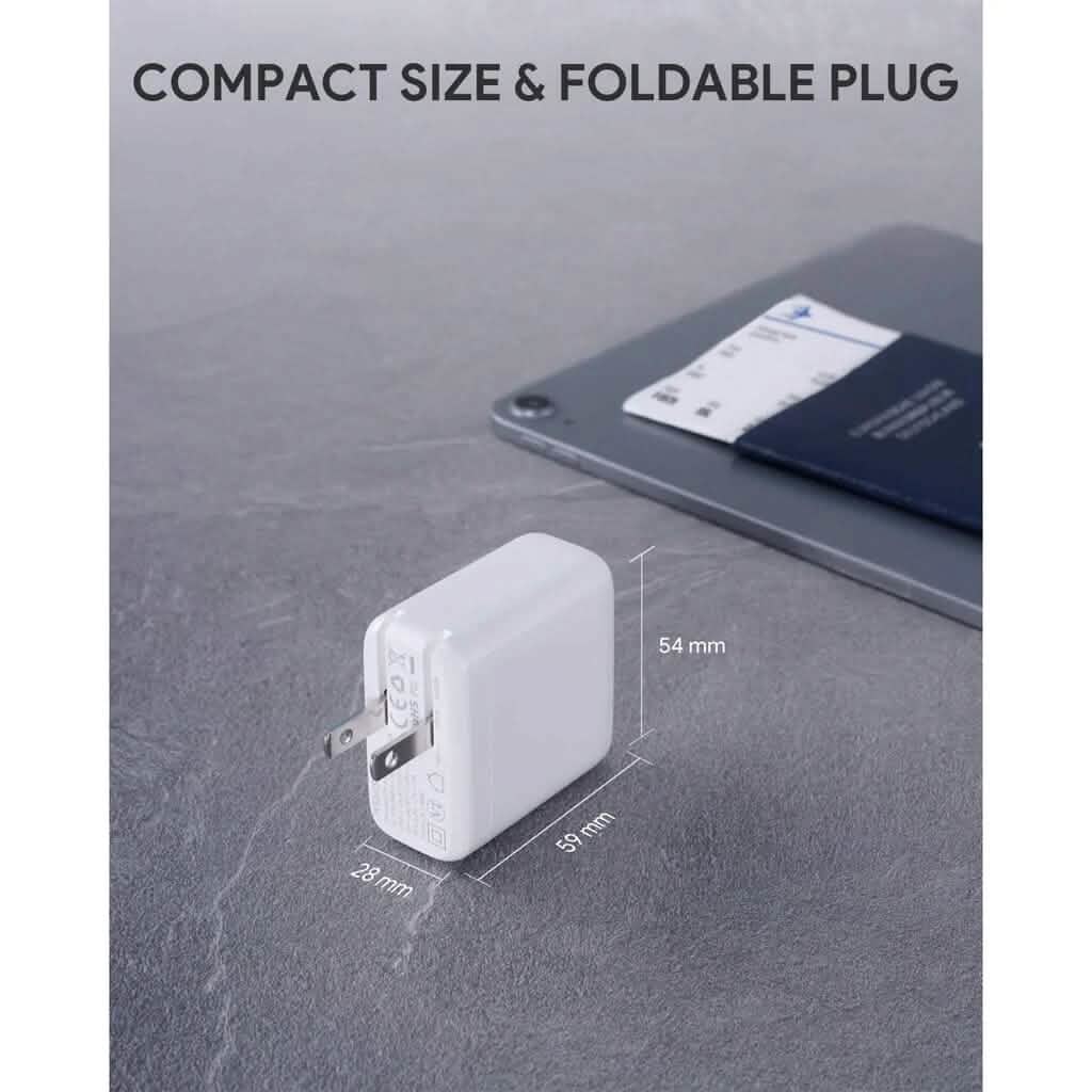 Wemiss 40W USB-C Wall Fast Charger with Foldable Plug