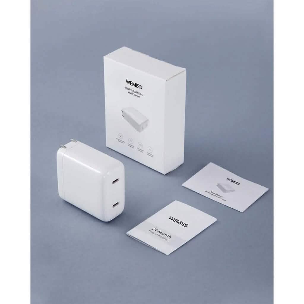 Wemiss 40W USB-C Wall Fast Charger with Foldable Plug