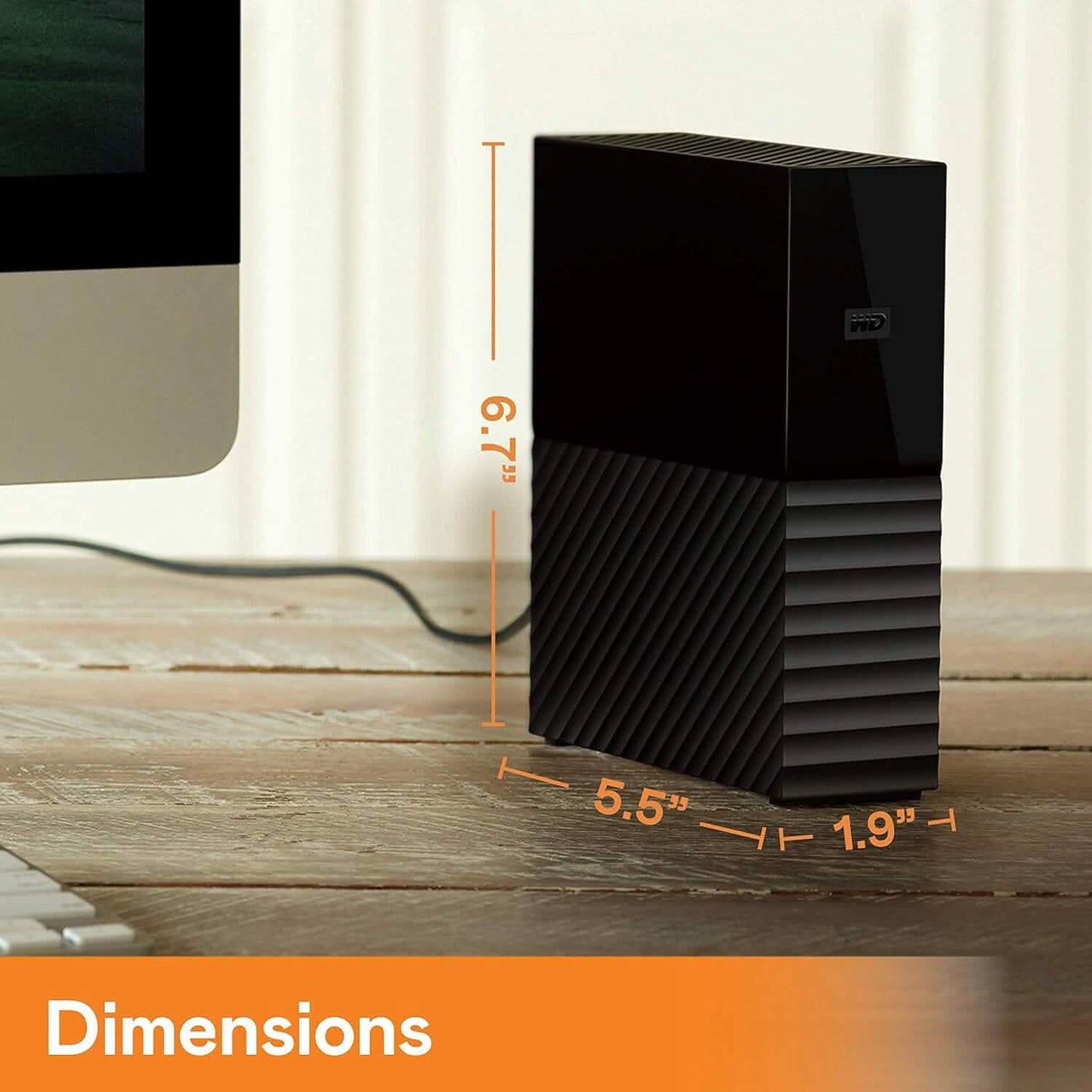 Western Digital 8TB My Book Desktop External Hard Drive  (Refurbished)