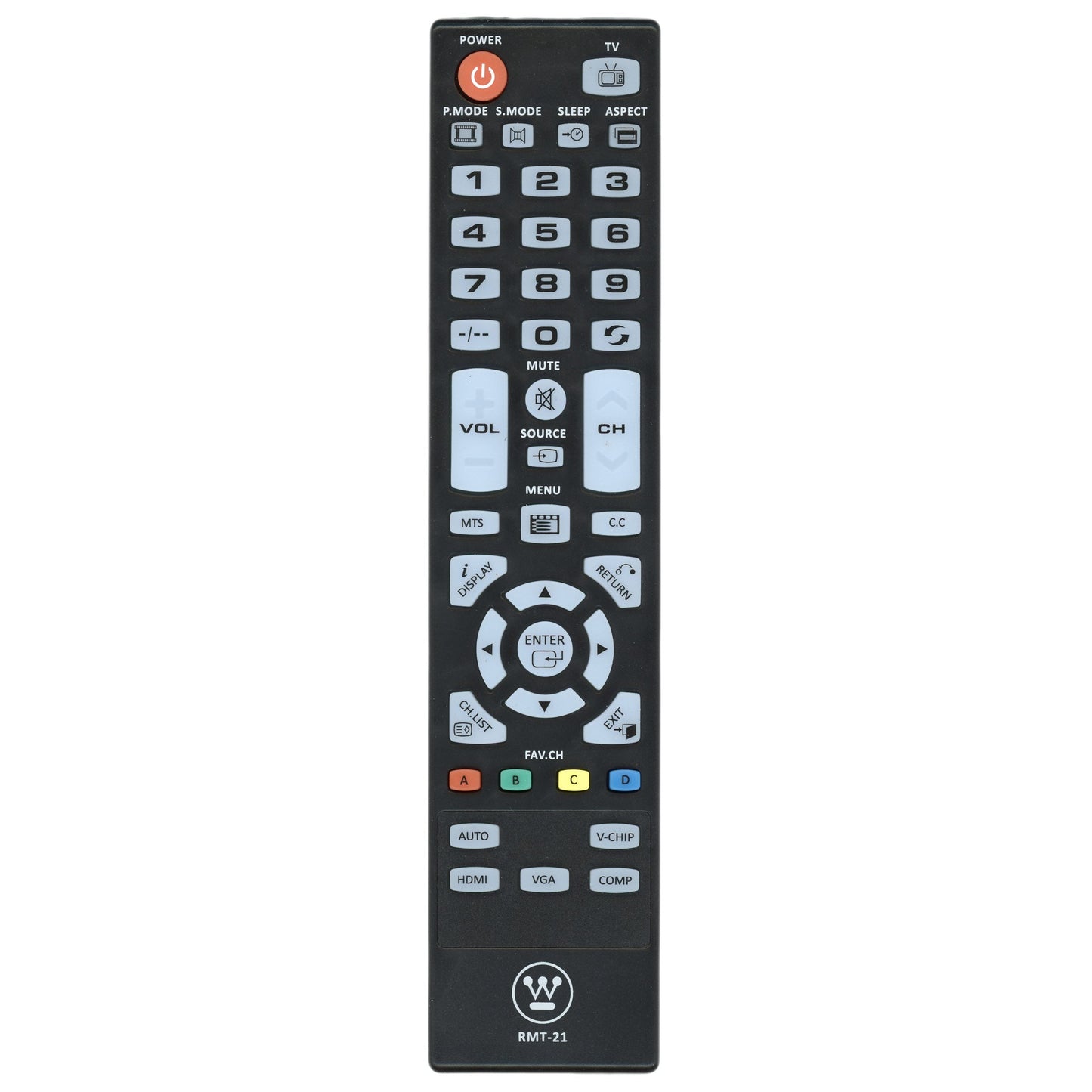 Westinghouse RMT21 TV Remote Control