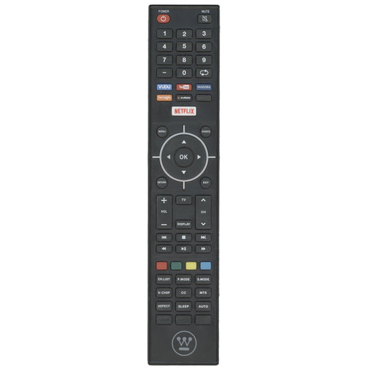 Westinghouse WD65NC Smart TV Remote Control | IR | VUDU | YouTube | Pandora - 84505803B00