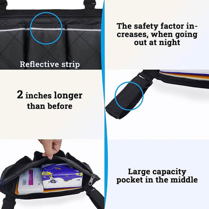 Wheelchair Armrest Organizer Bag