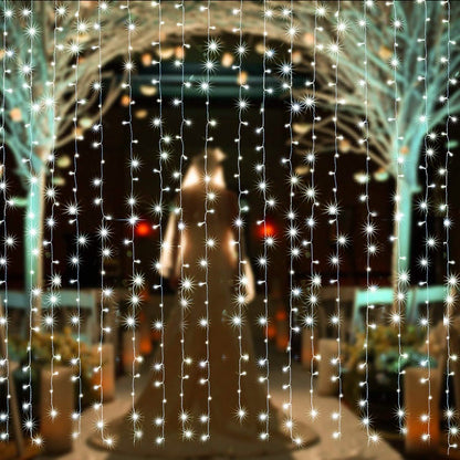 White 100 Led Rope Curtain Fairy Lights Outdoor