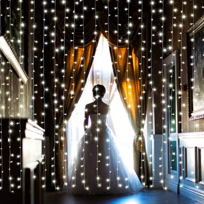 White 100 Led Rope Curtain Fairy Lights Outdoor