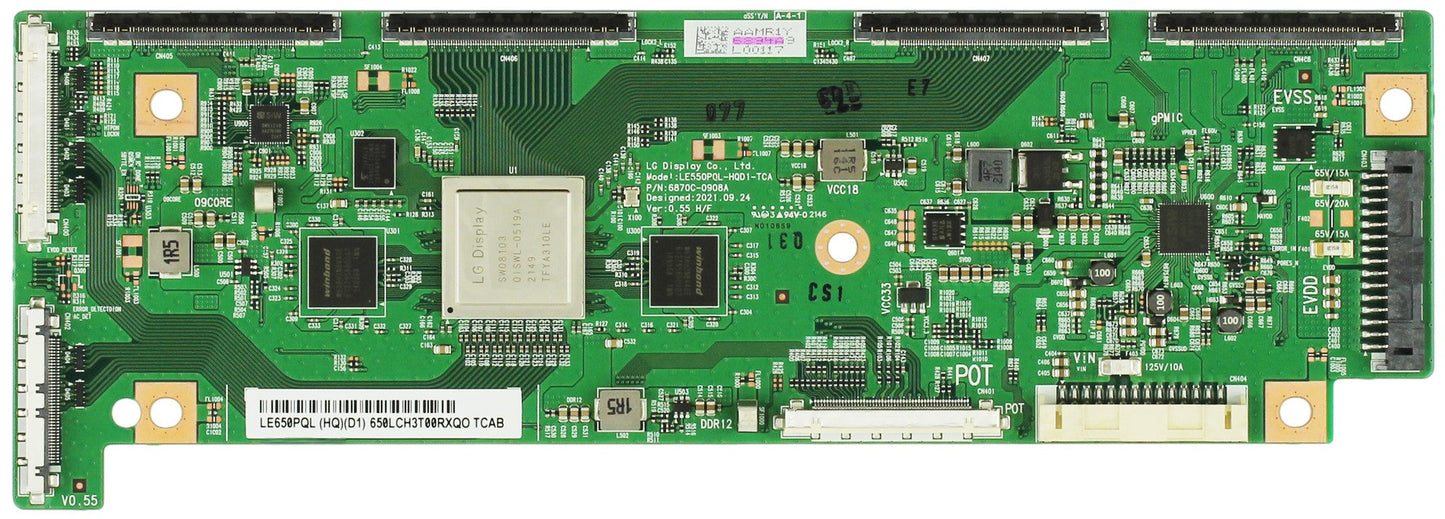 6871L-6894C LG T-Con Board, 6870C-09088, LE650PQL, OLED65C2PUA, OLED65C3PUA
