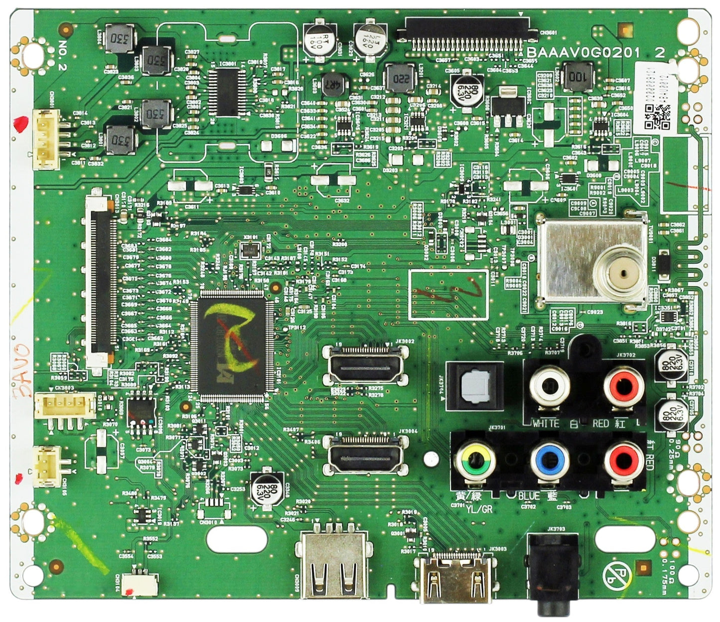 Sanyo ABAU0MMA-001 Main Board for FW50D48F (ME1 serial)