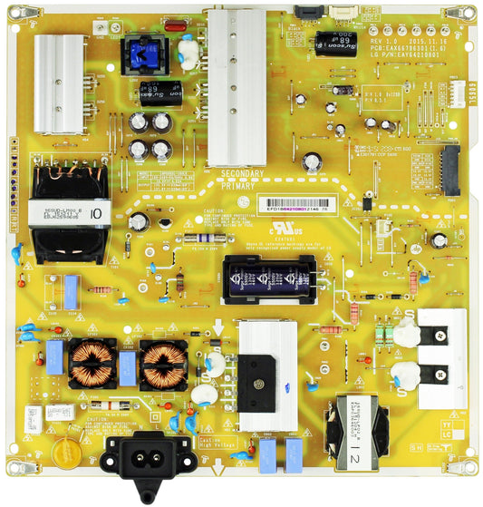 EAY64210801 LG Power Supply, EAX66796301(1.7), LGP6065-16UL6, EAX66796301(1.6), 65UH6550-UB, 60UH6550-UB