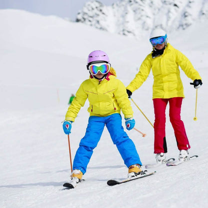 White for Kid Ski Goggles Double Anti Fog Lenses Sun Glasses