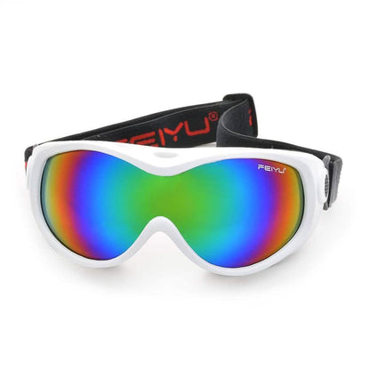 White for Kid Ski Goggles Double Anti Fog Lenses Sun Glasses