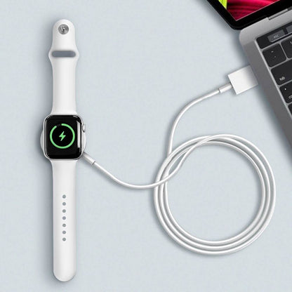 White Magnetic Apple Watch Charger