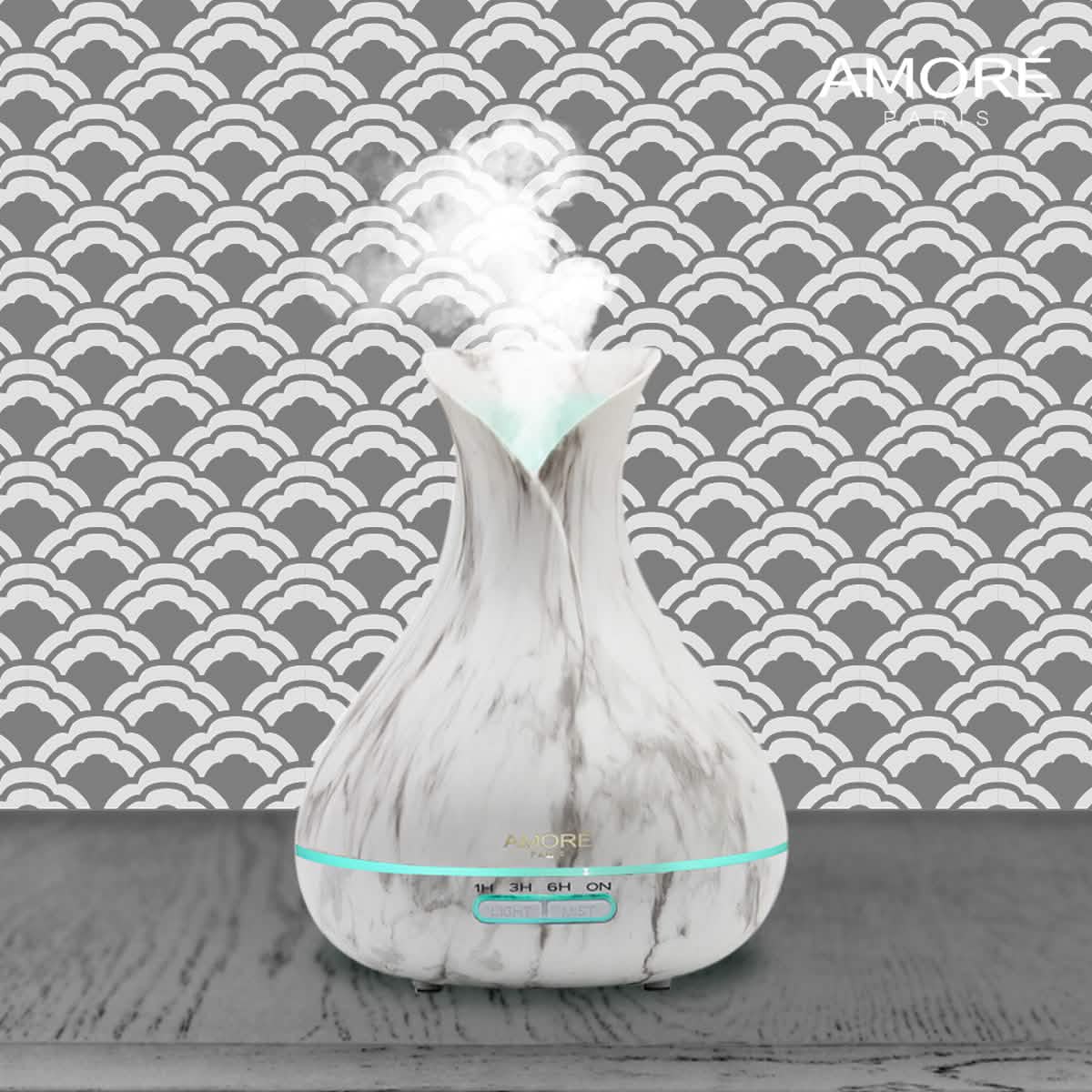 White Marble 300ml Ultrasonic Aroma Diffuser
