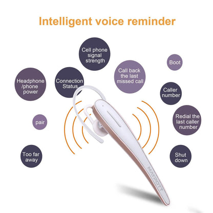 White Wireless Bluetooth 4.1 Earphone Sports Stereo